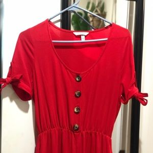 NWOT Gorgeous Red Jumpsuit